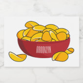 Étiquette Pour Bocaux Illustration d'une puce de pomme de terre (Étiquettes simples)