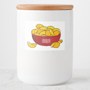 Étiquette Pour Bocaux Illustration d'une puce de pomme de terre