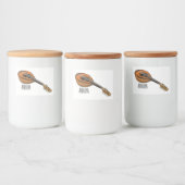 Étiquette Pour Bocaux Illustration en mandoline (Bouteilles)