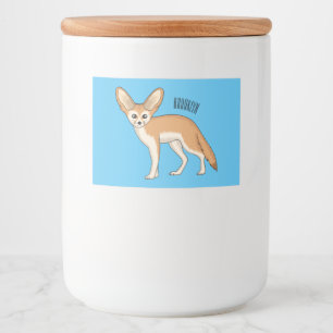 Étiquette Pour Bocaux Illustration Fennec fox