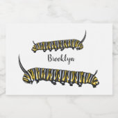 Étiquette Pour Bocaux Illustration Monarch caterpillar (Étiquettes simples)