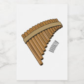 Étiquette Pour Bocaux Illustration Pan flûte / panpipes (Étiquettes simples)