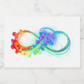 Étiquette Pour Bocaux Infinity avec Rainbow Jellyfish (Étiquettes simples)