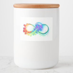 Étiquette Pour Bocaux Infinity avec Rainbow Jellyfish