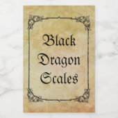 Étiquette Pour Bocaux Ingrédients de potion d'Halloween (Étiquettes simples)