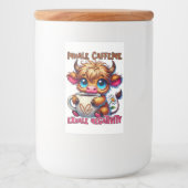 Étiquette Pour Bocaux Inhale Caffeine Exhale Negativity  (Devant)