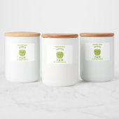 Étiquette Pour Bocaux Jam à la pomme Kawaii (Bouteilles)