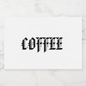 ÉTIQUETTE POUR BOCAUX JAR À CAFÉ (Étiquettes simples)