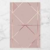 Étiquette Pour Bocaux Jar en céramique rose royale (Étiquettes simples)