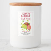 Étiquette Pour Bocaux Jardin de légumes de fruits de tomates (Devant)