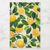 Étiquette Pour Bocaux "Jarre de stockage de citron Sunny" (Étiquettes simples)