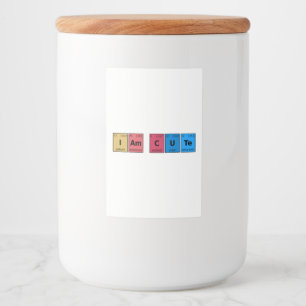 Étiquette Pour Bocaux Je suis une jolie table périodique