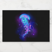 Étiquette Pour Bocaux Jellyfish éclatante couleur (Étiquettes simples)