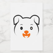 Étiquette Pour Bocaux Joli chiot (Étiquettes simples)