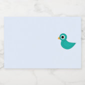 Étiquette Pour Bocaux Joli oiseau bleu (Étiquettes simples)