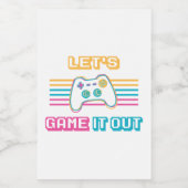 Étiquette Pour Bocaux Jouons-le dehors - style rétro (Étiquettes simples)