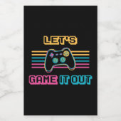 Étiquette Pour Bocaux Jouons-le dehors - style rétro (Étiquettes simples)