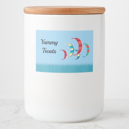 Étiquette Pour Bocaux Kite Surf (Devant)