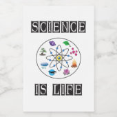 Étiquette Pour Bocaux La science est la vie (Étiquettes simples)