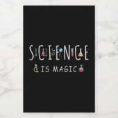Étiquette Pour Bocaux La science est magique (Étiquettes simples)