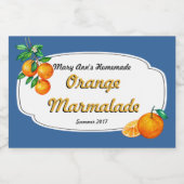 Étiquette Pour Bocaux Labels de canning orange (Étiquettes simples)