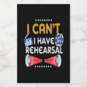 Étiquette Pour Bocaux L'Acteur Ne Peut Pas Avoir De Répétition (Étiquettes simples)