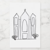 Étiquette Pour Bocaux LDS Salt Lake City (Étiquettes simples)