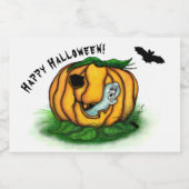 Étiquette Pour Bocaux Le fantôme d'Halloween, chauve-souris, fantôme et  (Étiquettes simples)