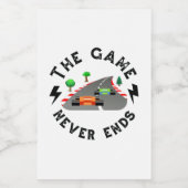 Étiquette Pour Bocaux Le Jeu ne se termine jamais (Étiquettes simples)