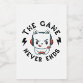 Étiquette Pour Bocaux Le Jeu ne se termine jamais (Étiquettes simples)