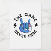 Étiquette Pour Bocaux Le Jeu ne se termine jamais (Étiquettes simples)