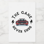 Étiquette Pour Bocaux Le Jeu ne se termine jamais (Étiquettes simples)