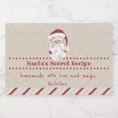 Étiquette Pour Bocaux Le traitement maison de père Noël (Étiquettes simples)