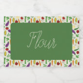 Étiquette Pour Bocaux Légume coloré (Étiquettes simples)