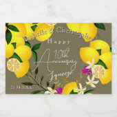 Étiquette Pour Bocaux Lemon Squeeze (Étiquettes simples)