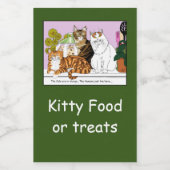 Étiquette Pour Bocaux Les chats sont en charge (Étiquettes simples)