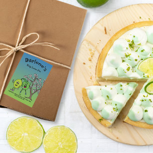 Étiquette Pour Bocaux Lime Pals Drôle Cartoon Pie, Curd et plus
