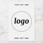 Étiquette Pour Bocaux Logo Simple Avec Texte Professionnel Promotionnel (Étiquettes simples)