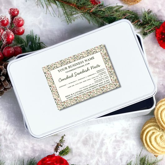 Étiquette Pour Bocaux Loi sur les chalets Ingrédients alimentaires faits