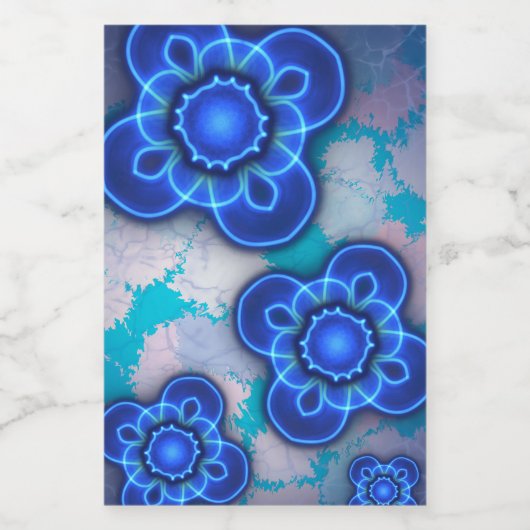 Étiquette Pour Bocaux Lumière bleue (Étiquettes simples)