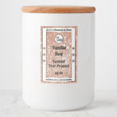 Étiquette Pour Bocaux Luxe Rose Gold Parties scintillant Étoiles Produit (Devant)