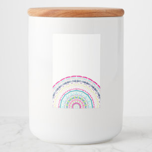 Étiquette Pour Bocaux mandala coloré