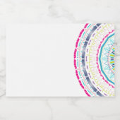 Étiquette Pour Bocaux mandala coloré (Étiquettes simples)