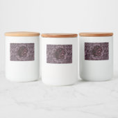 Étiquette Pour Bocaux Mandala de rose (Bouteilles)