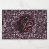 Étiquette Pour Bocaux Mandala de rose (Étiquettes simples)