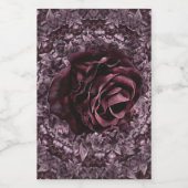 Étiquette Pour Bocaux Mandala de rose (Étiquettes simples)