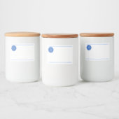 Étiquette Pour Bocaux Mandala en bleu (Bouteilles)