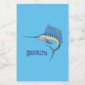 Étiquette Pour Bocaux Marée de plaisance de l'espadon (Étiquettes simples)