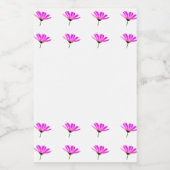 Étiquette Pour Bocaux Marguerite rose (Étiquettes simples)
