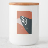 Étiquette Pour Bocaux Mariage Bleu en terre cuite bio (Devant)